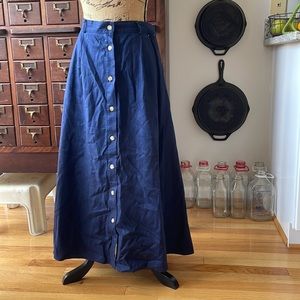 Vintage Cottagecore Linen Skirt